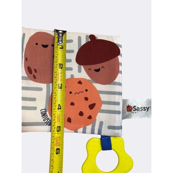 Set Of 3 Baby Soft Crinkle Cloth Books with Teethers - Picture 8 of 12